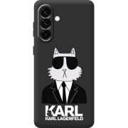 Чорний чохол BoxFace Samsung Galaxy A37 5G (A376) Cat in Black