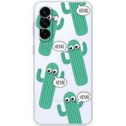 Прозорий чохол BoxFace Samsung Galaxy A57 5G (A576) с 3D-глазками HIYA