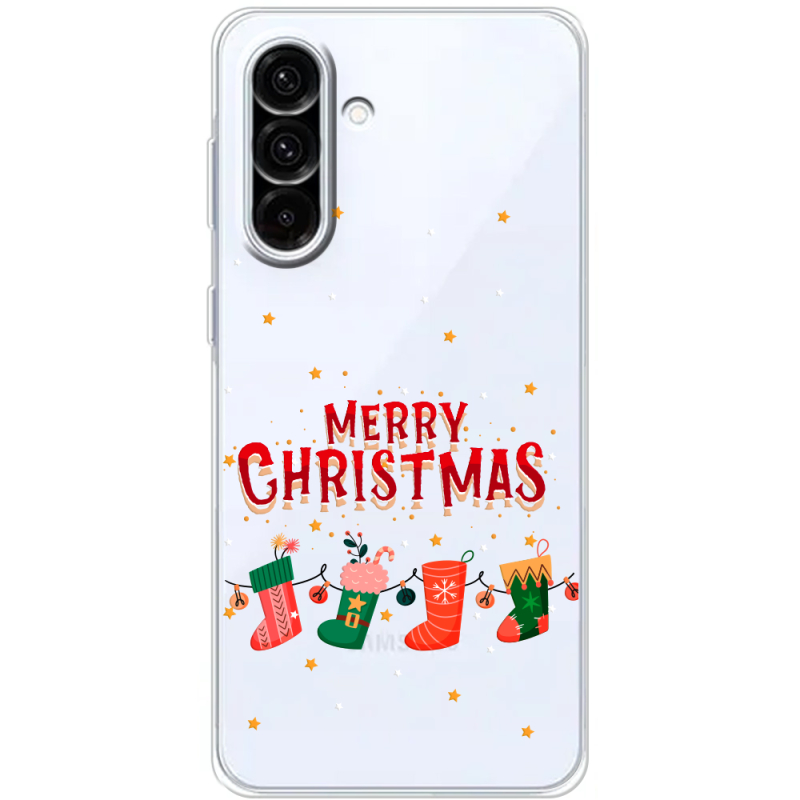 Прозорий чохол BoxFace Samsung Galaxy A57 5G (A576) Merry Christmas