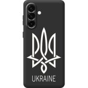 Чорний чохол BoxFace Samsung Galaxy A57 5G (A576) Тризуб монограмма ukraine