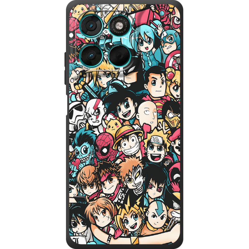 Чохол BoxFace Moto G57 Power Anime Stickers