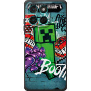 Чохол BoxFace Moto G57 Power Minecraft Graffiti