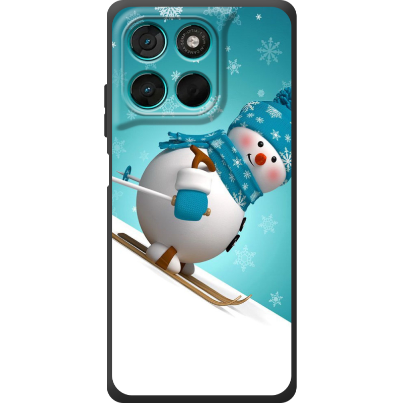 Чохол BoxFace Moto G57 Power Skier Snowman