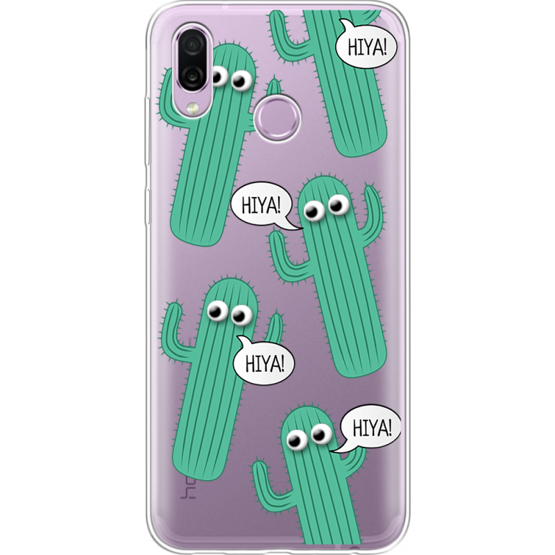 Прозрачный чехол Uprint Honor Play с 3D-глазками HIYA