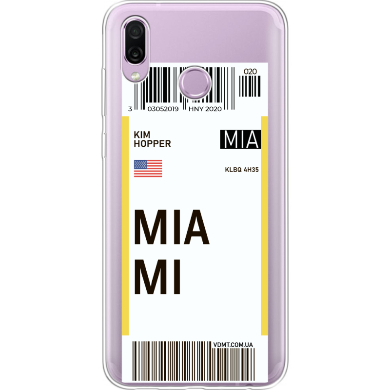 Прозрачный чехол Uprint Honor Play Ticket Miami