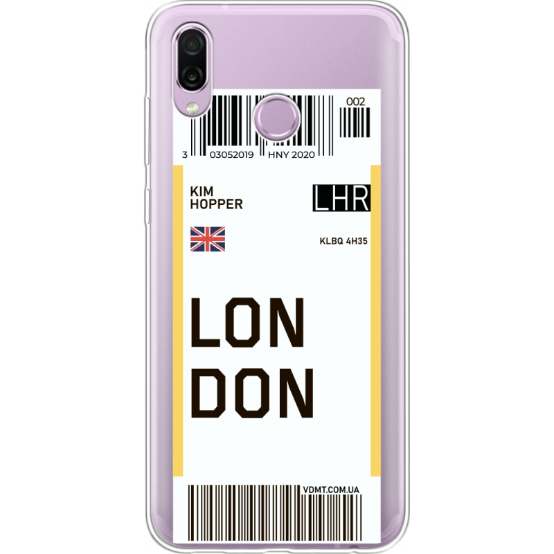 Прозрачный чехол Uprint Honor Play Ticket London