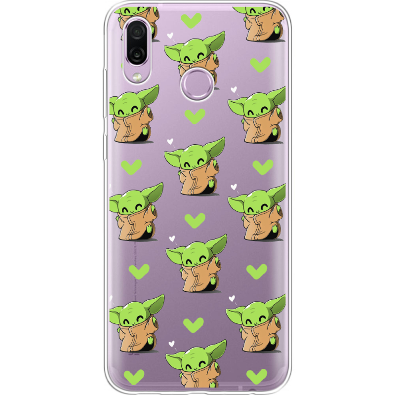 Прозрачный чехол Uprint Honor Play Pattern Baby Yoda