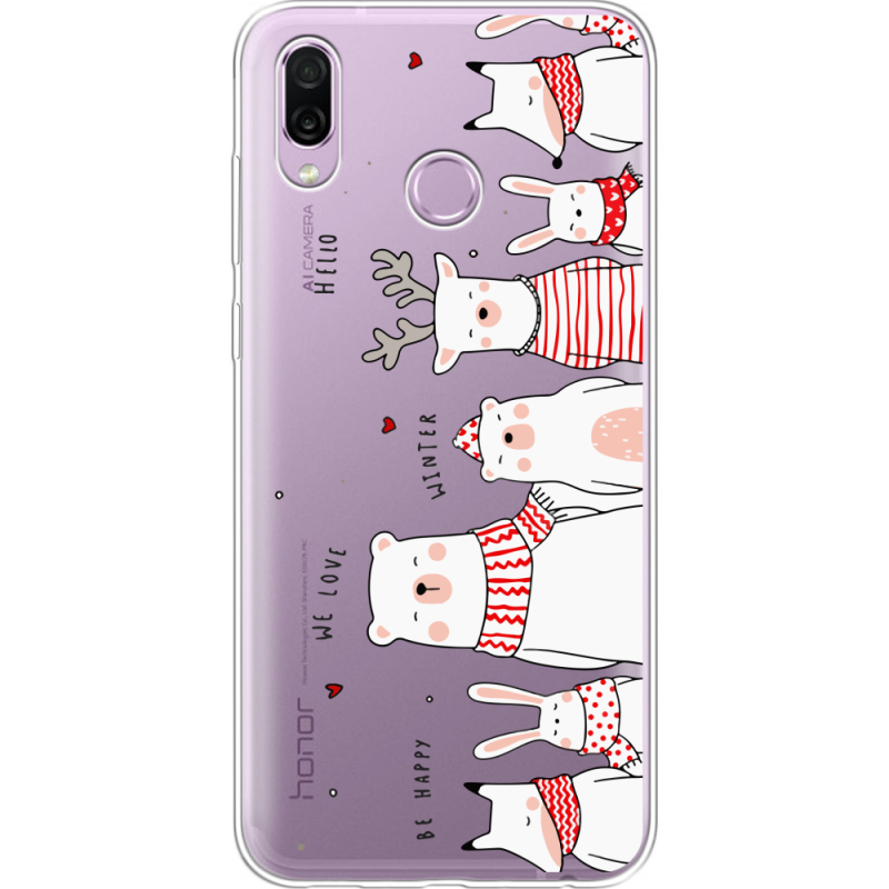 Прозрачный чехол Uprint Honor Play The Friendly Beasts