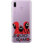 Прозрачный чехол Uprint Honor Play siquid game люди в красном