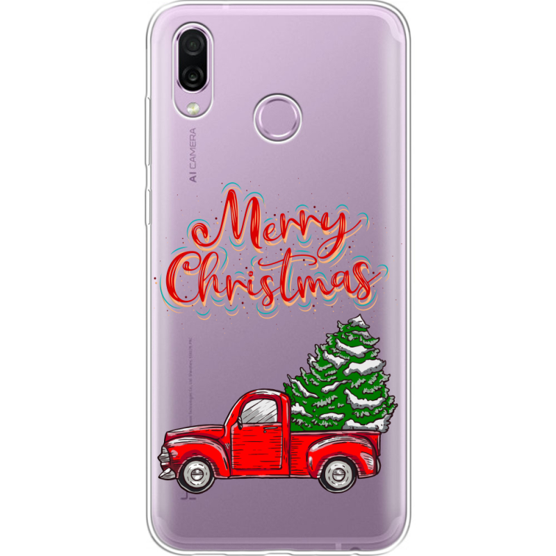 Прозрачный чехол Uprint Honor Play Holiday Car