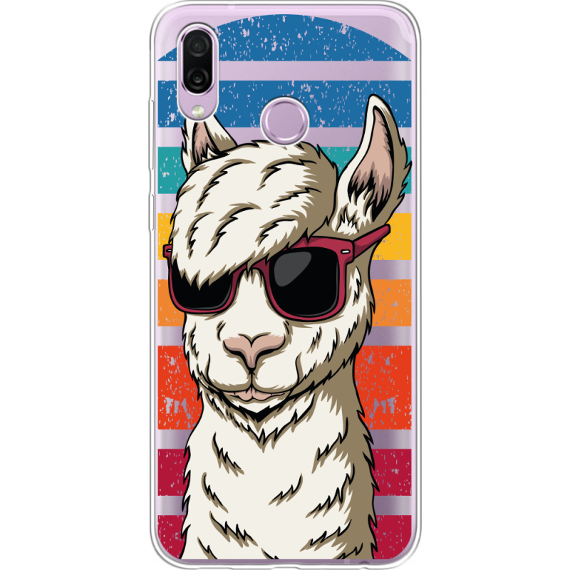 Прозрачный чехол Uprint Honor Play Стильна Лама