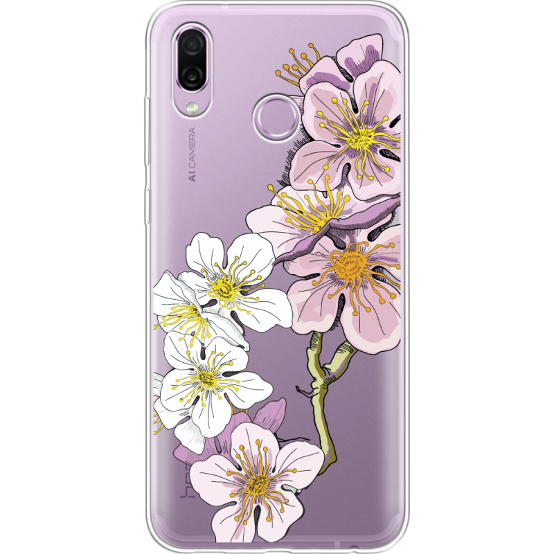 Прозрачный чехол Uprint Honor Play Cherry Blossom