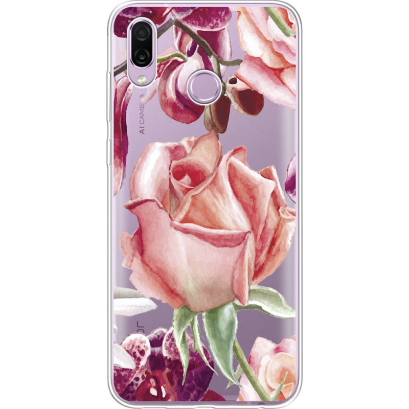 Прозрачный чехол Uprint Honor Play Rose