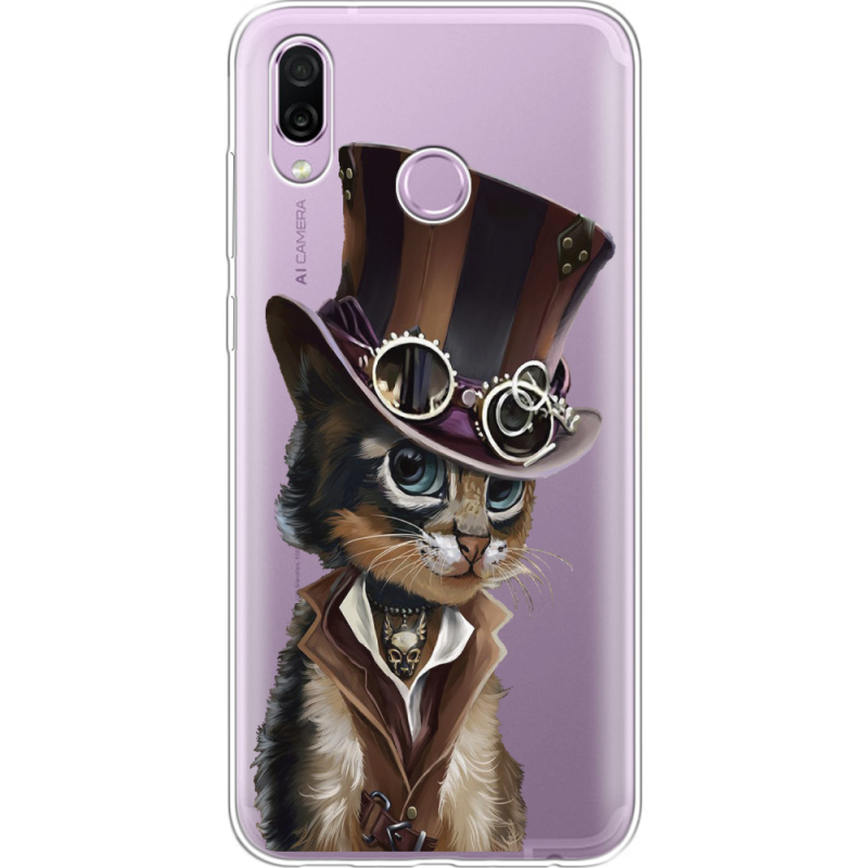 Прозрачный чехол Uprint Honor Play Steampunk Cat