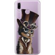 Прозрачный чехол Uprint Honor Play Steampunk Cat
