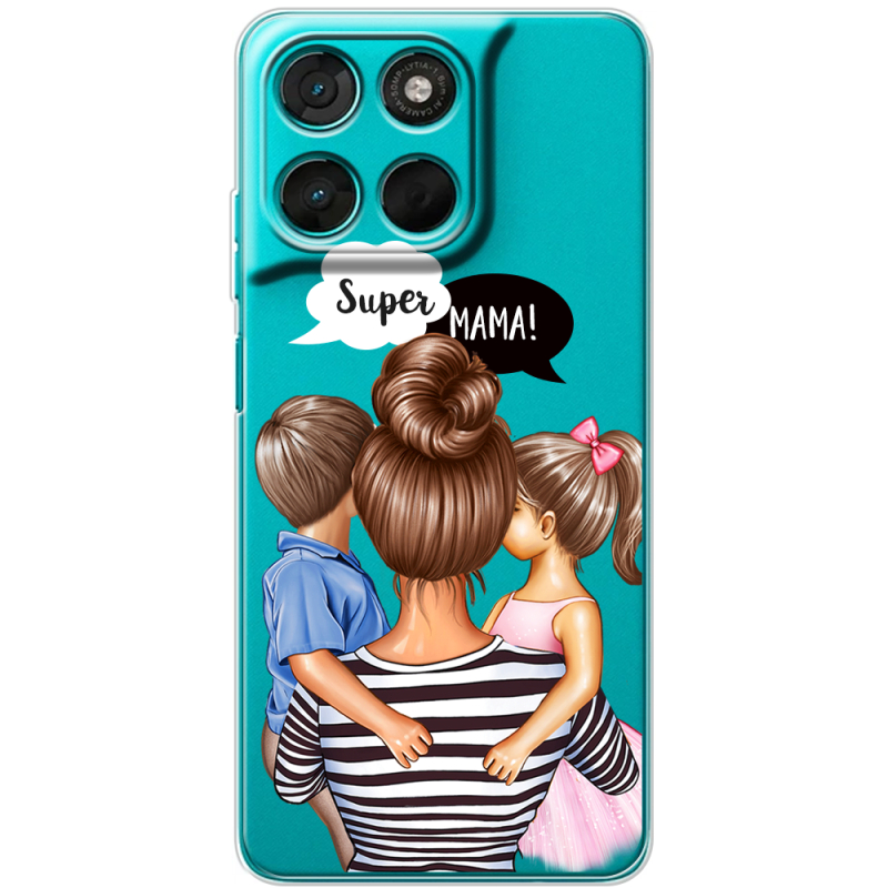 Прозорий чохол BoxFace Moto G57 Power Super Mama