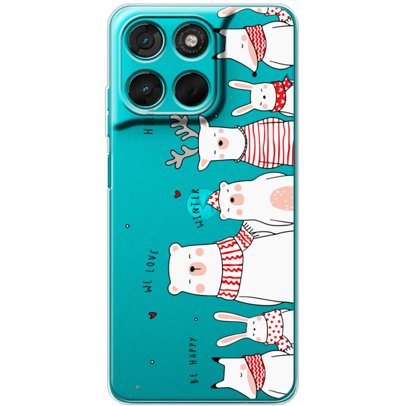 Прозорий чохол BoxFace Moto G57 Power The Friendly Beasts