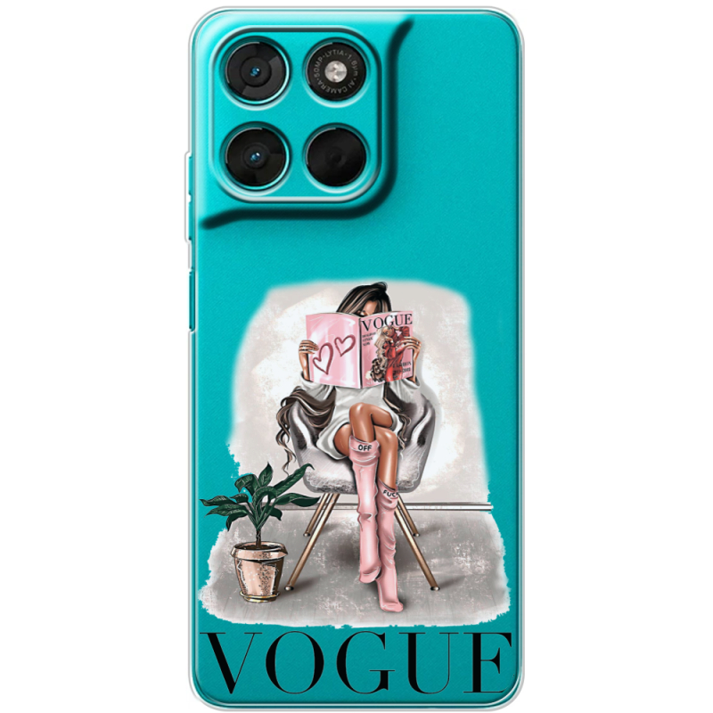 Прозорий чохол BoxFace Moto G57 Power VOGUE