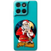 Прозорий чохол BoxFace Moto G57 Power Cool Santa