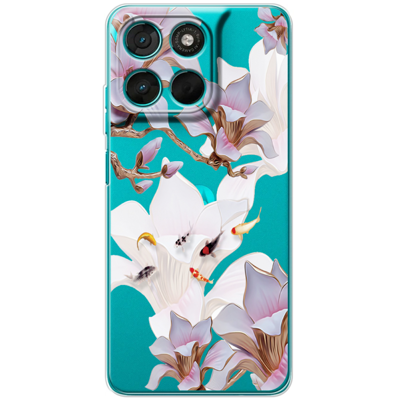 Прозорий чохол BoxFace Moto G57 Power Chinese Magnolia