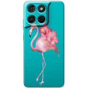Прозорий чохол BoxFace Moto G57 Power Floral Flamingo