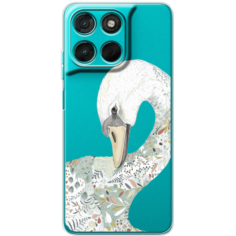 Прозорий чохол BoxFace Moto G57 Power Swan