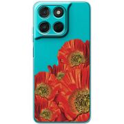 Прозорий чохол BoxFace Moto G57 Power Red Poppies