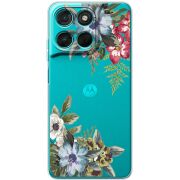 Прозорий чохол BoxFace Moto G57 Power Floral