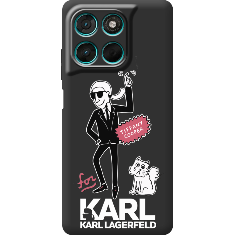 Чорний чохол BoxFace Moto G57 Power For Karl