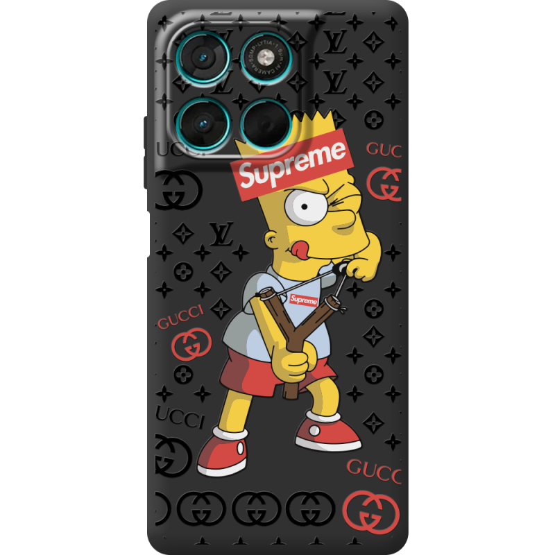 Чорний чохол BoxFace Moto G57 Power Yellow Fun