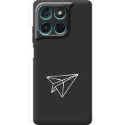 Чорний чохол BoxFace Moto G57 Power Paper Plane