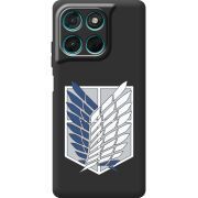 Чорний чохол BoxFace Moto G57 Power Атака Титанов Крылья Свободы