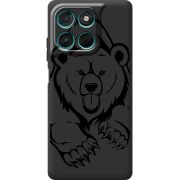 Чорний чохол BoxFace Moto G57 Power Grizzly Bear