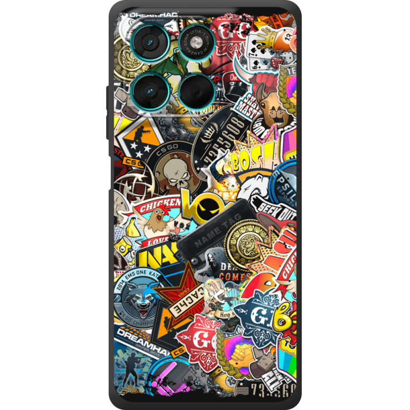 Чохол BoxFace Moto G86 Power CS:Go Stickerbombing