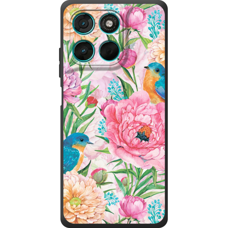 Чохол BoxFace Moto G86 Power Birds in Flowers