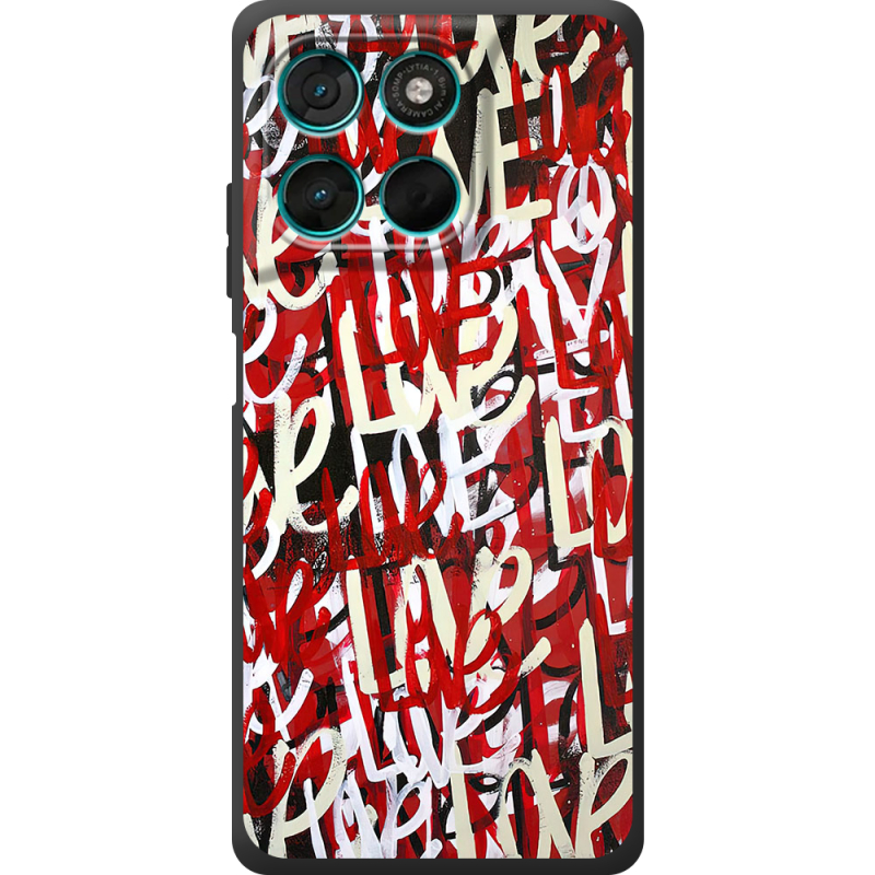 Чохол BoxFace Moto G86 Power Love Graffiti