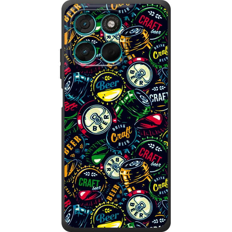 Чохол BoxFace Moto G86 Power Bottle Caps