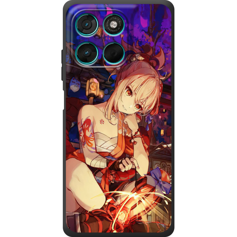 Чохол BoxFace Moto G86 Power Genshin Ёимия с огоньком