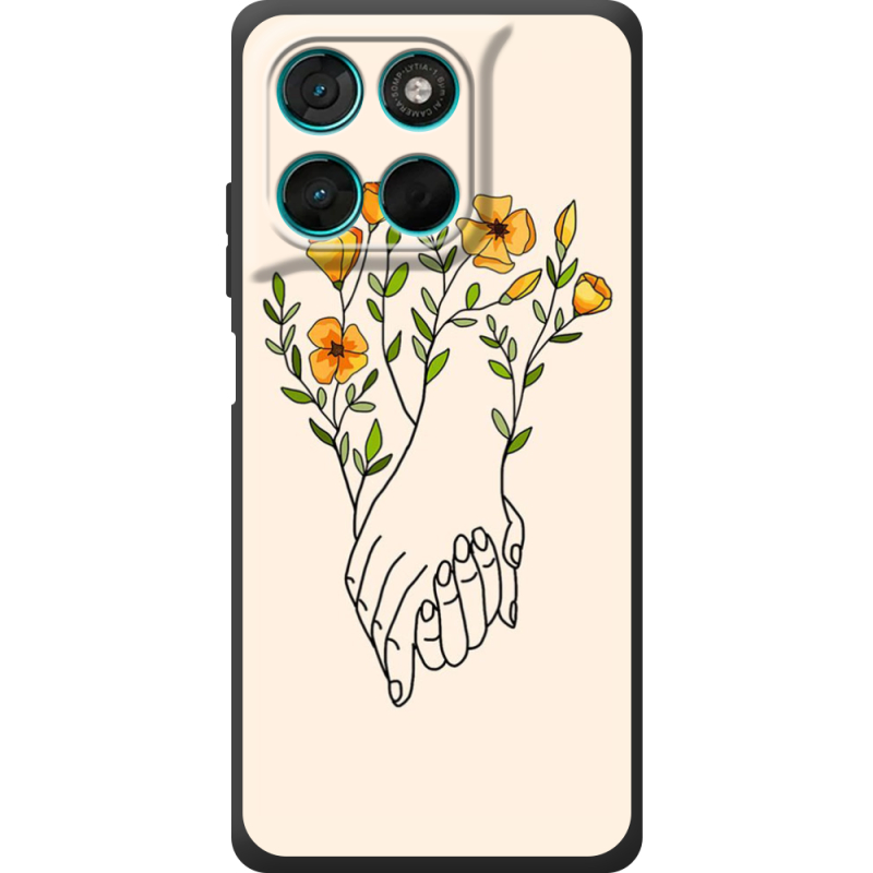 Чохол BoxFace Moto G86 Power Flower Hands