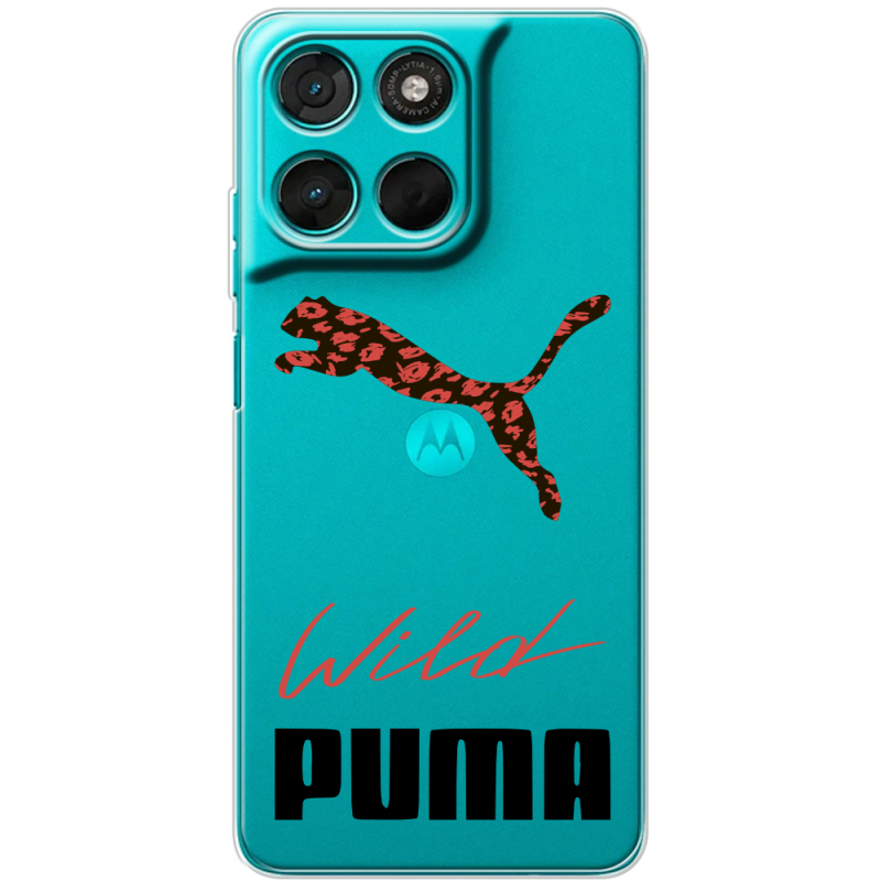Прозорий чохол BoxFace Moto G86 Power Wild Cat