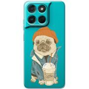 Прозорий чохол BoxFace Moto G86 Power Dog Coffeeman