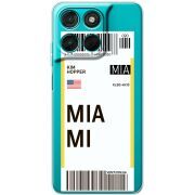 Прозорий чохол BoxFace Moto G86 Power Ticket Miami