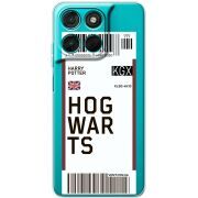 Прозорий чохол BoxFace Moto G86 Power Ticket Hogwarts