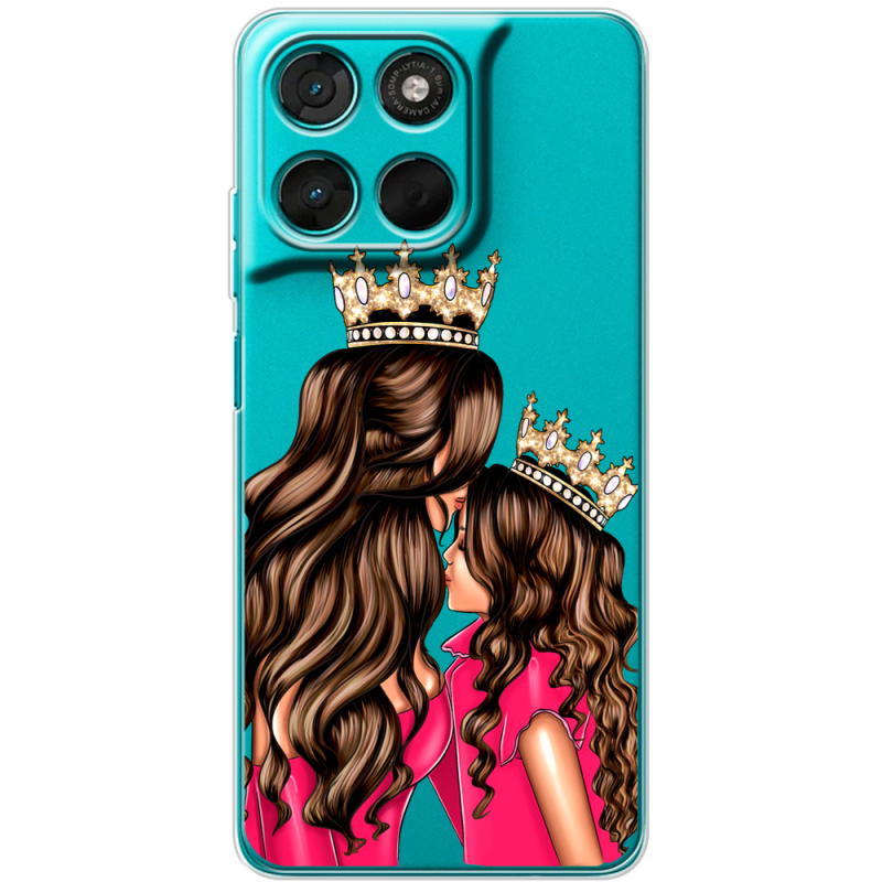 Прозорий чохол BoxFace Moto G86 Power Queen and Princess
