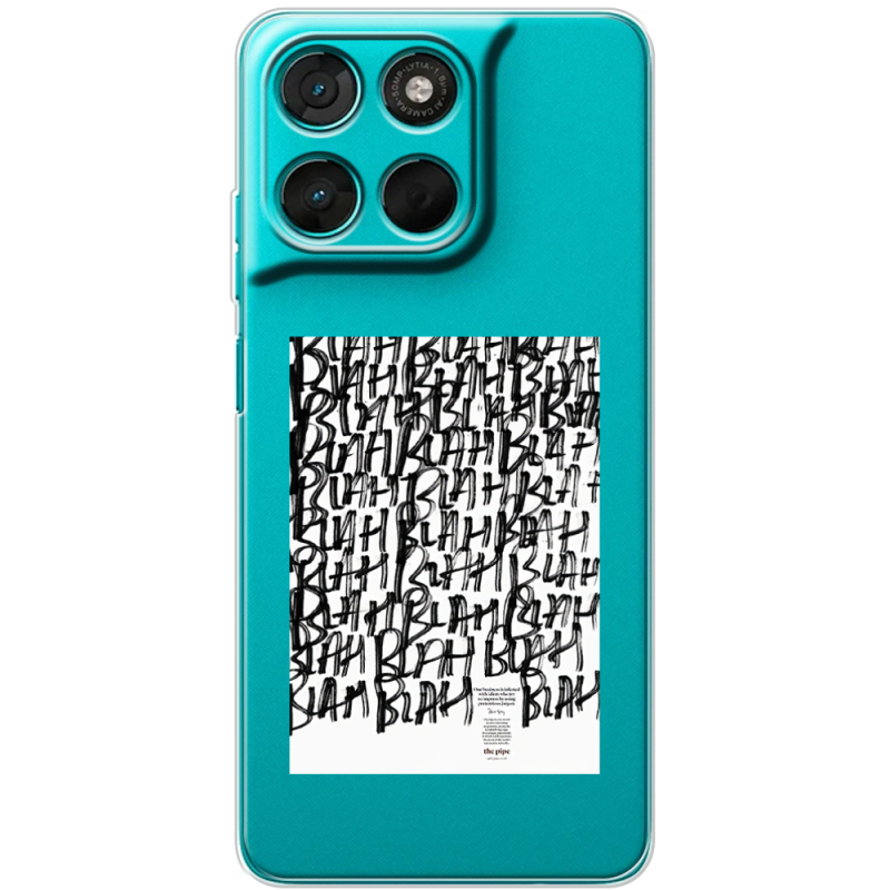 Прозорий чохол BoxFace Moto G86 Power Blah Blah