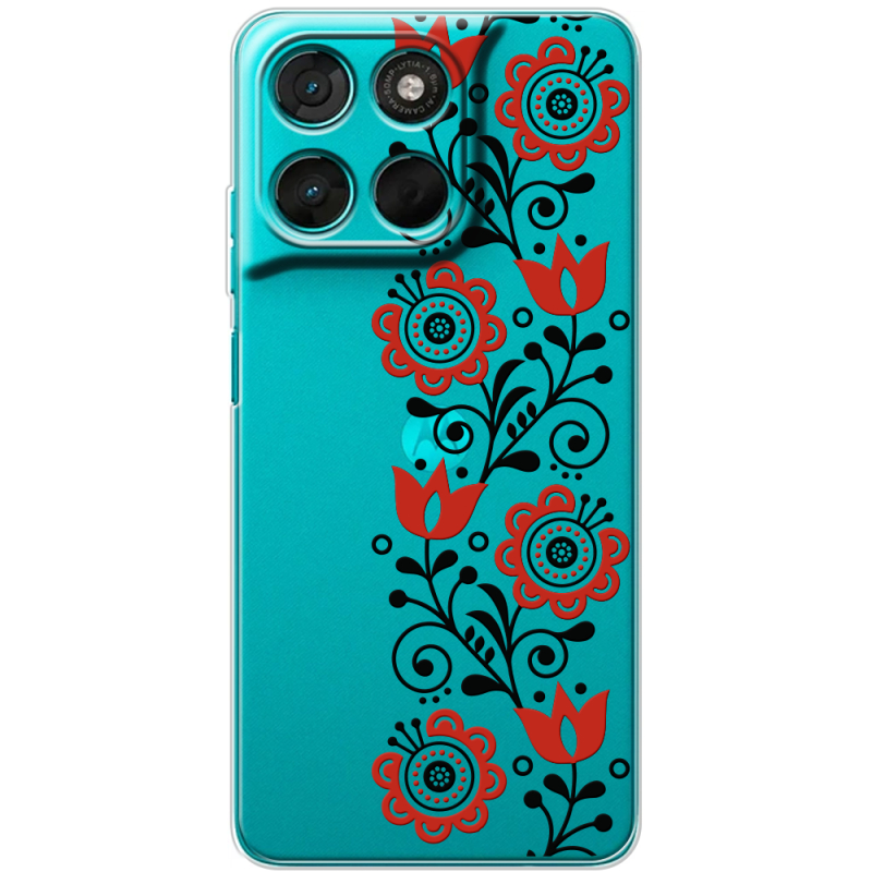 Прозорий чохол BoxFace Moto G86 Power Ethno Ornament