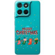 Прозорий чохол BoxFace Moto G86 Power Merry Christmas