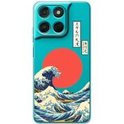 Прозорий чохол BoxFace Moto G86 Power Большая волна в Канагаве