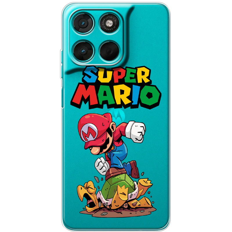 Прозорий чохол BoxFace Moto G86 Power Super Mario