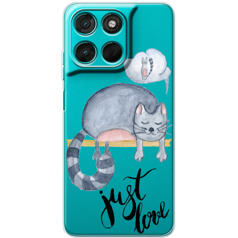 Прозорий чохол BoxFace Moto G86 Power Just Love